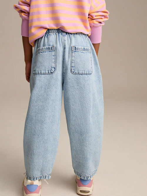 Джинсы широкие для девочки Next E41-669, Голубой