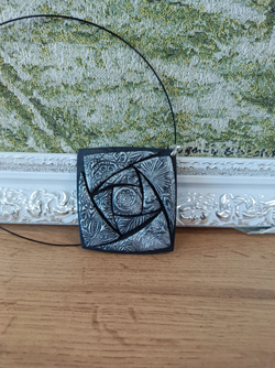 Авторское колье-чокер из полимерной глины ручной работы