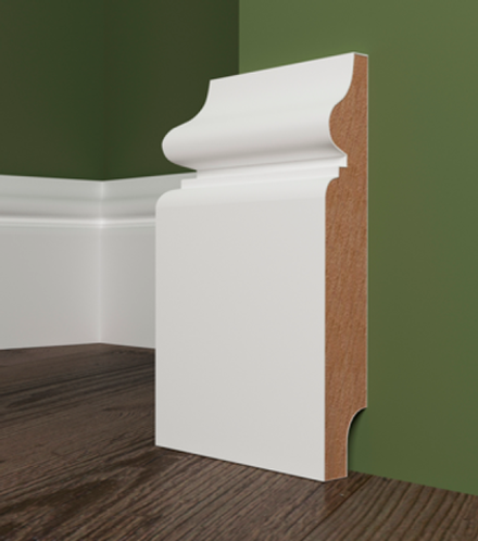 Плинтус МДФ EVROWOOD, PN 100, Белый