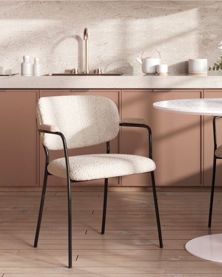 Стул Кэрол букле белый