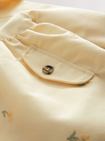 Плащ с капюшоном для девочки Next E25-131, Светло-желтый