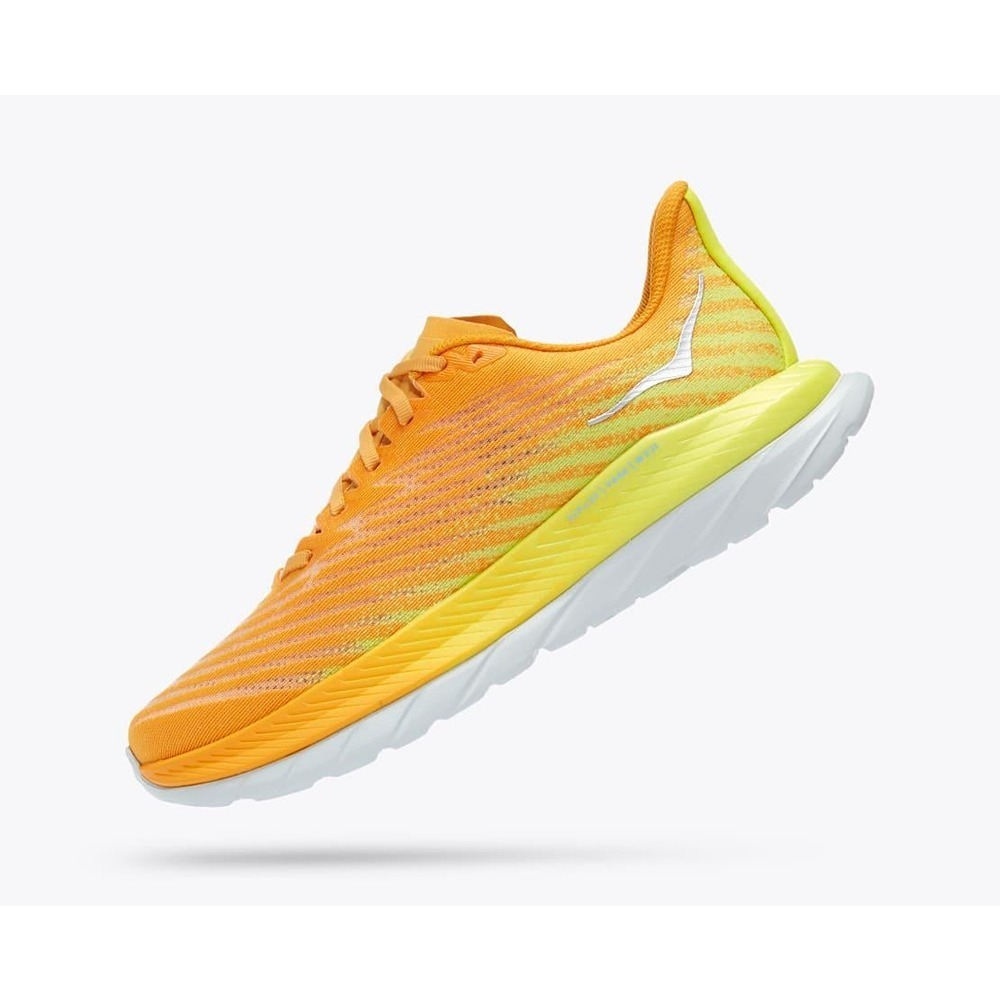 Кроссовки мужские HOKA M MACH 5 Radiant Yellow / Evening Primrose