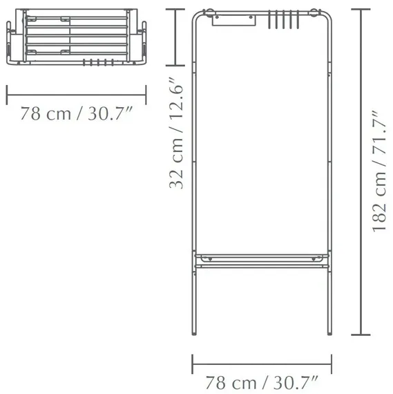 Вешалка в прихожую Umage Lean On Me, черная
