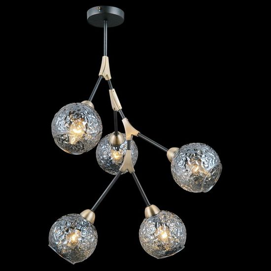 Люстра потолочная ILLUMICO E14 IL0263-5PSQ-79 BK AB