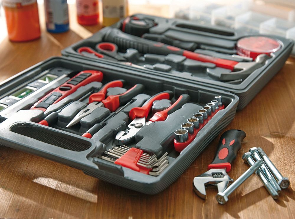 Набор инструментов MASTERKIT, красный, чёрный