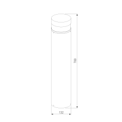 Ландшафтный светильник IP64 1532 TECHNO LED черный