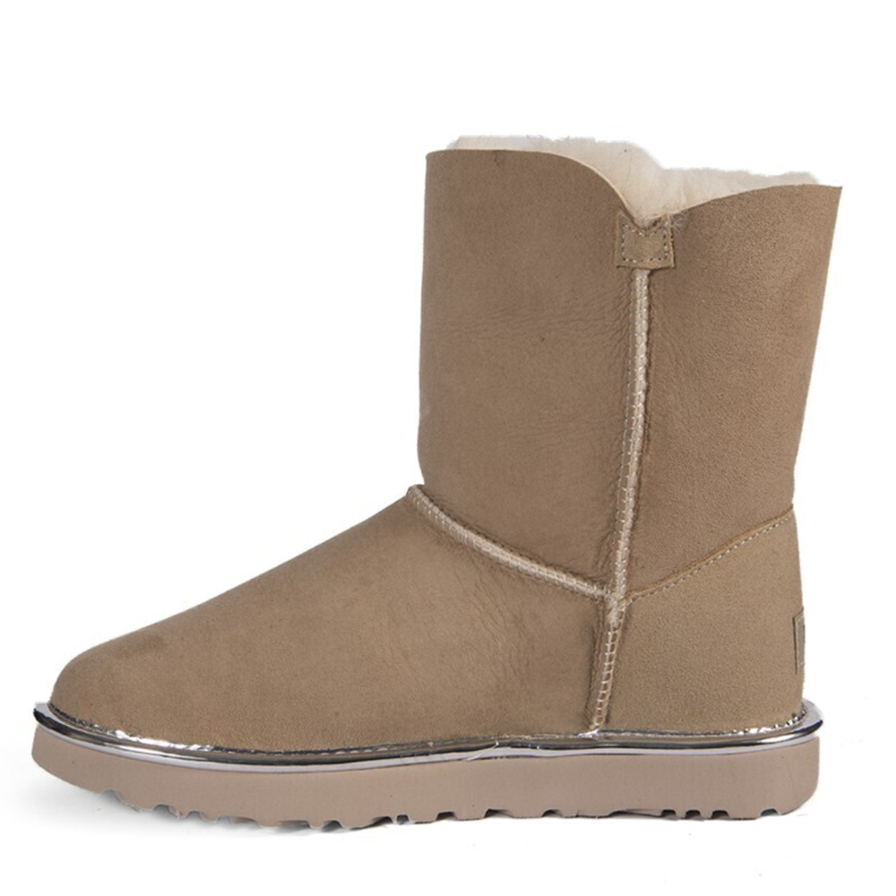 Угги Bailey Button Short II Metallic Sand