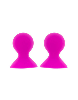 Ярко-розовые помпы для сосков LIT-UP NIPPLE SUCKERS LARGE PINK