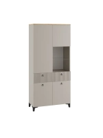 Шкаф-витрина стеклянный в гостиную Кашемир 80х41х210 см