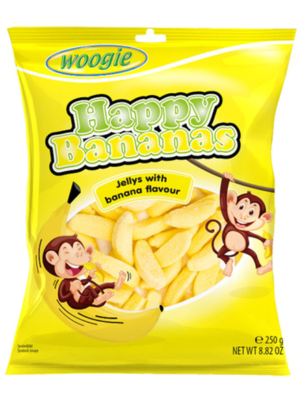 Австрийский мармелад Woogie Happy Bananas 250 гр., Вуги "Бананы"