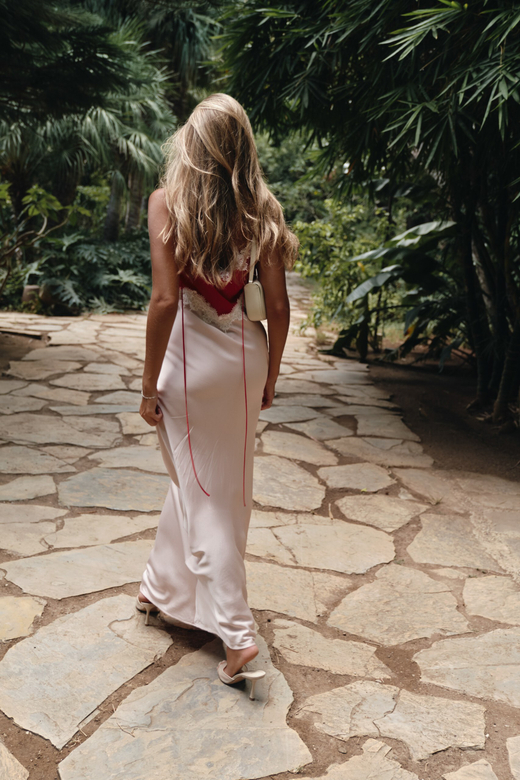 Платье комбинированное redpnk