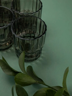 Набор бокалов для виски, 250 мл. 6 шт. Черные