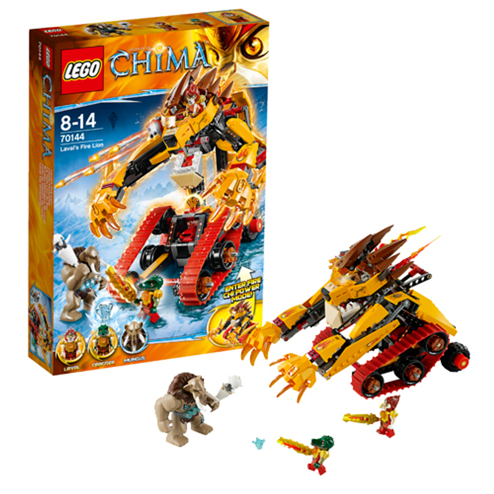 LEGO Chima: Огненный лев Лавала 70144 — Legends of Chima: Laval's Fire Lion — Лего Легенды Чима