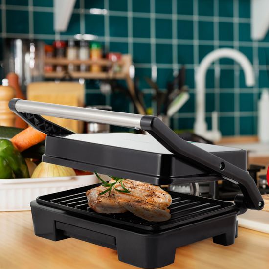 Гриль электрический 900 Вт. Kamille KM 6722 с антипригарным покрытием