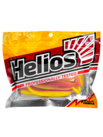 Виброхвост Helios Shaggy 5,12"/13 см Black & White 5шт. (HS-18-023)