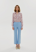 Брюки укороченные, голубой