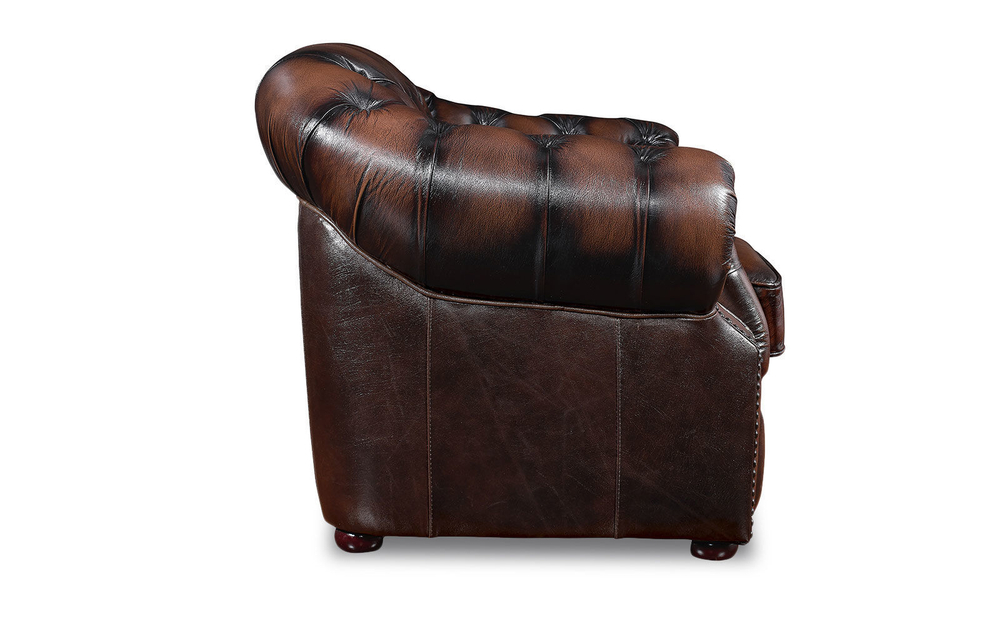 Диван B-128 (3-х местный) коричневый