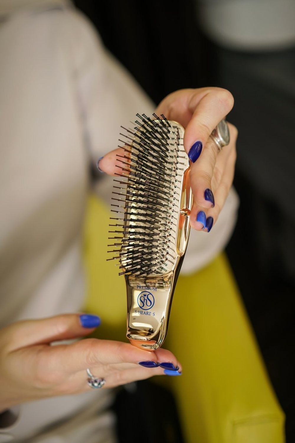 S-HEART-S Подарочный набор с расческой PREMIUM и чехлом (Золото с короткой ручкой)