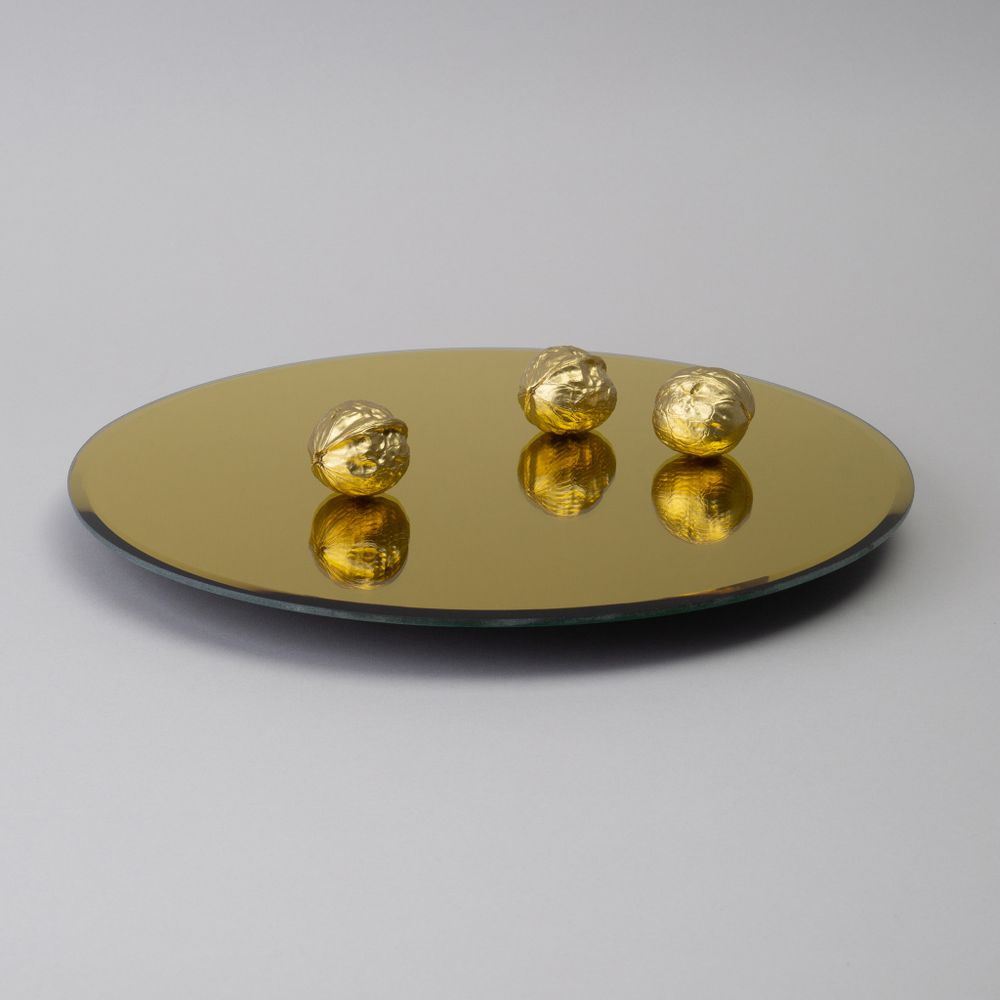 ТОРТОВНИЦА ВРАЩАЮЩАЯСЯ "GOLDEN MIRROR" 30 СМ