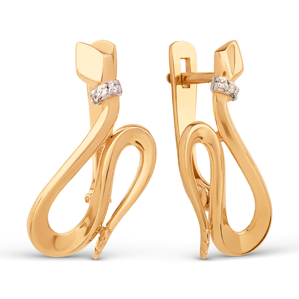 Серьги из золота 585 пробы
