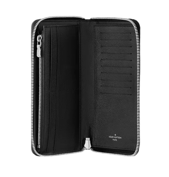 Портмоне Louis Vuitton Zippy Vertical Taiga Black