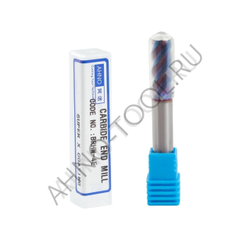 Фреза твердосплавная  10мм (L=75, l=25, хв=10) Z4 45° по закаленной стали BRHM-4E-D10.0 HRC65 AHNO