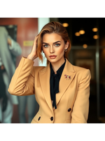 Брошка "Белая лошадь". Женская брошь,украшение.Подарок на новый год. Символ года