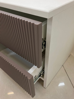 Тумба ТД 400.1 Лавис Белый софт/грей софт