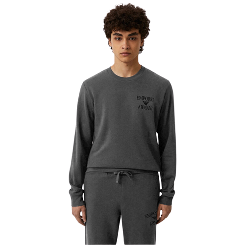 Мужской домашний костюм темно-серый: толстовка и штаны Emporio Armani  111943_3F571 57720