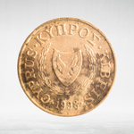 Cyprus, 5 Cents (Type 2 Coat of Arms), 1998, VF