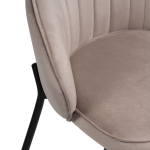 Барный стул Woodville Нейл латте, черный