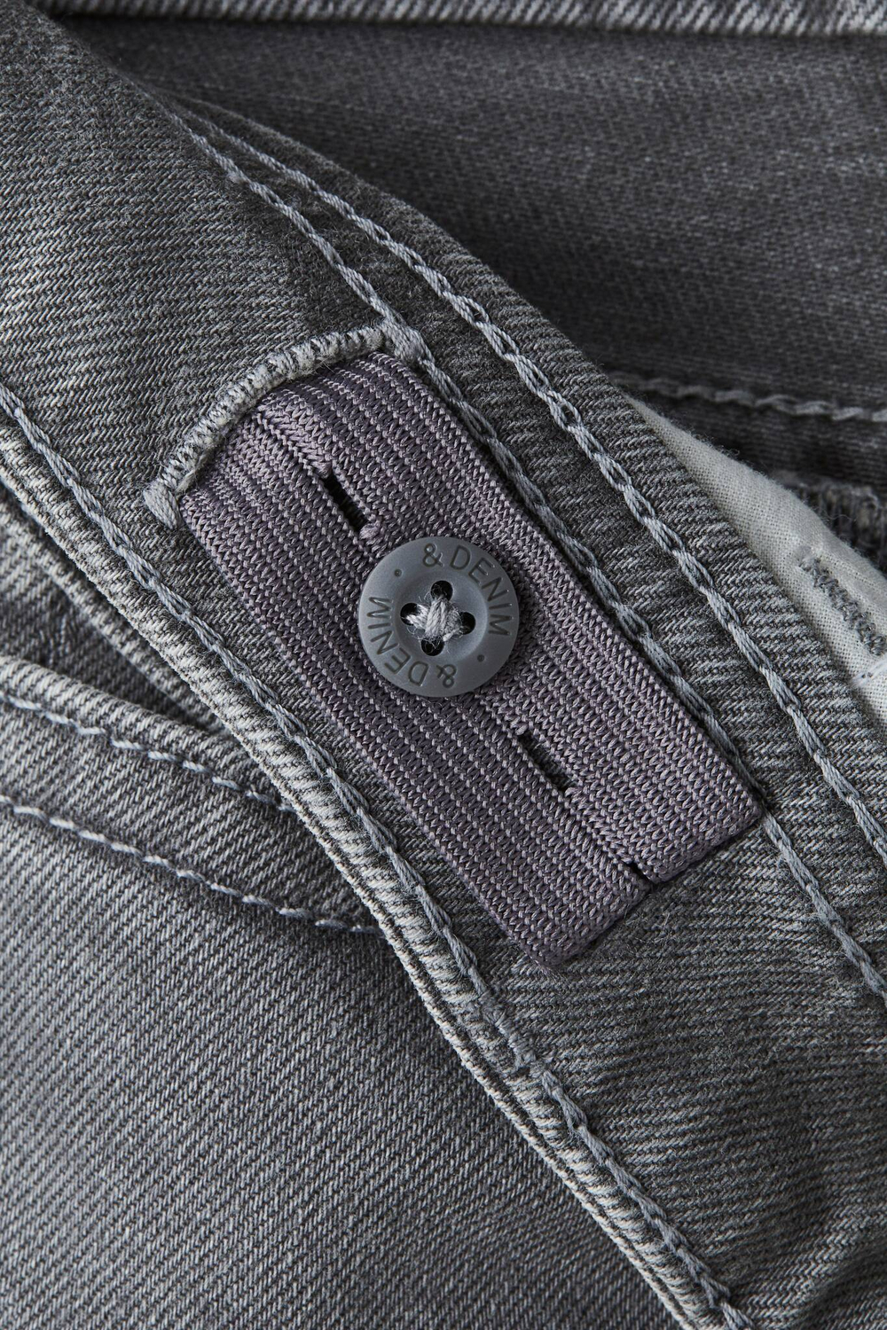 H&M Расклешенные джинсы с заниженной талией, серый