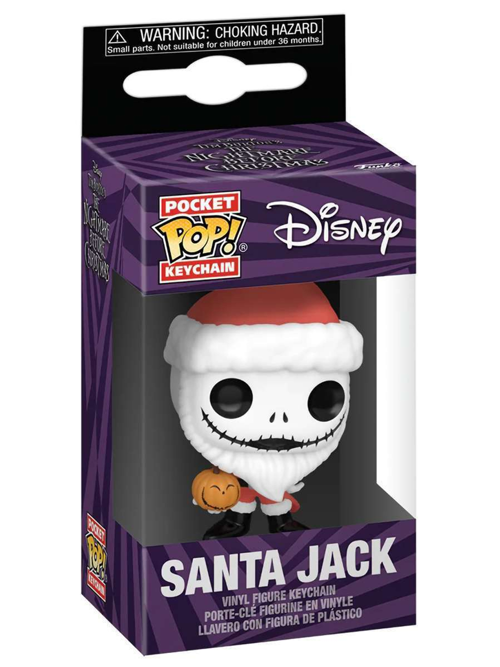 Брелок Funko Pocket POP! Disney TNBC Santa Jack w/Jackolantern 82822