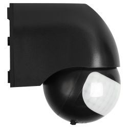 Датчик движения ЭРА MD 011 настенный инфракрасный 1200 Вт угол 180 градусов IP44, черный | Датчики движения