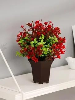 Бонсай в горшке "Цветочная поляна" 9*19 см, микс