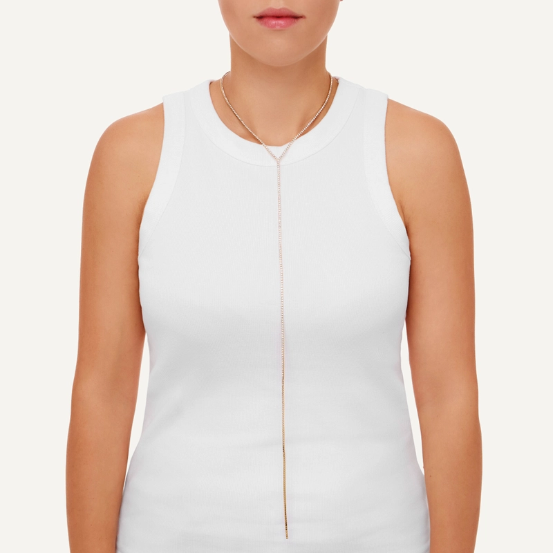 Колье Стекающее – Золото