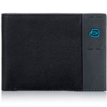 Кошелек Piquadro Pulse, черный, 13х9х2 см
