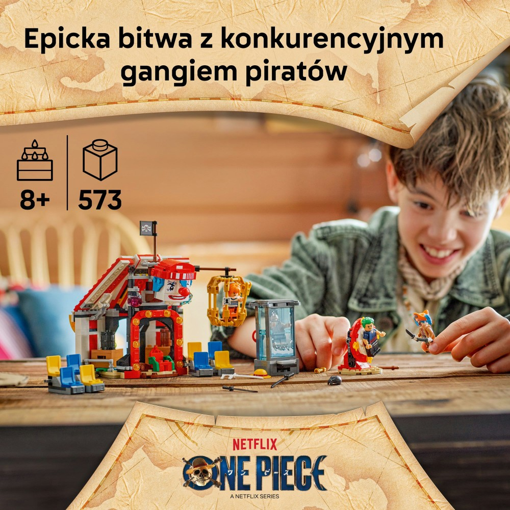 LEGO ONE PIECE - Цирковой палатка клоуна Багги 75637