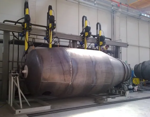 Автоматическая установка для сварки бетоносмесителей MKOM01, WICON