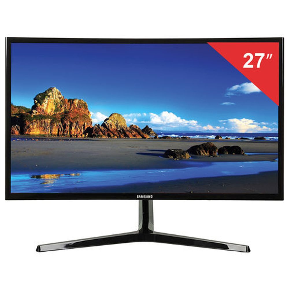 Монитор SAMSUNG C27F396FHI 27" (69 см), 1920x1080, 16:9, VA, 4 ms, 250 cd, VGA, HDMI, черный, LC27F396FHIXRU