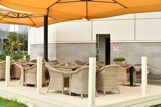 "Равенна" плетеное кресло из искусственного ротанга, цвет бежевый