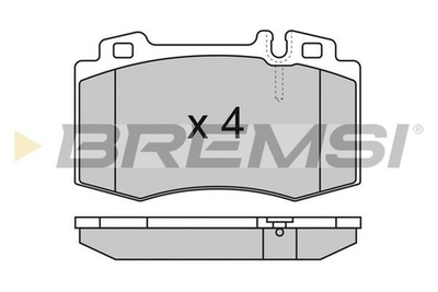 BREMSI - BP2986-BMS - Brake Pad Set, disc brake