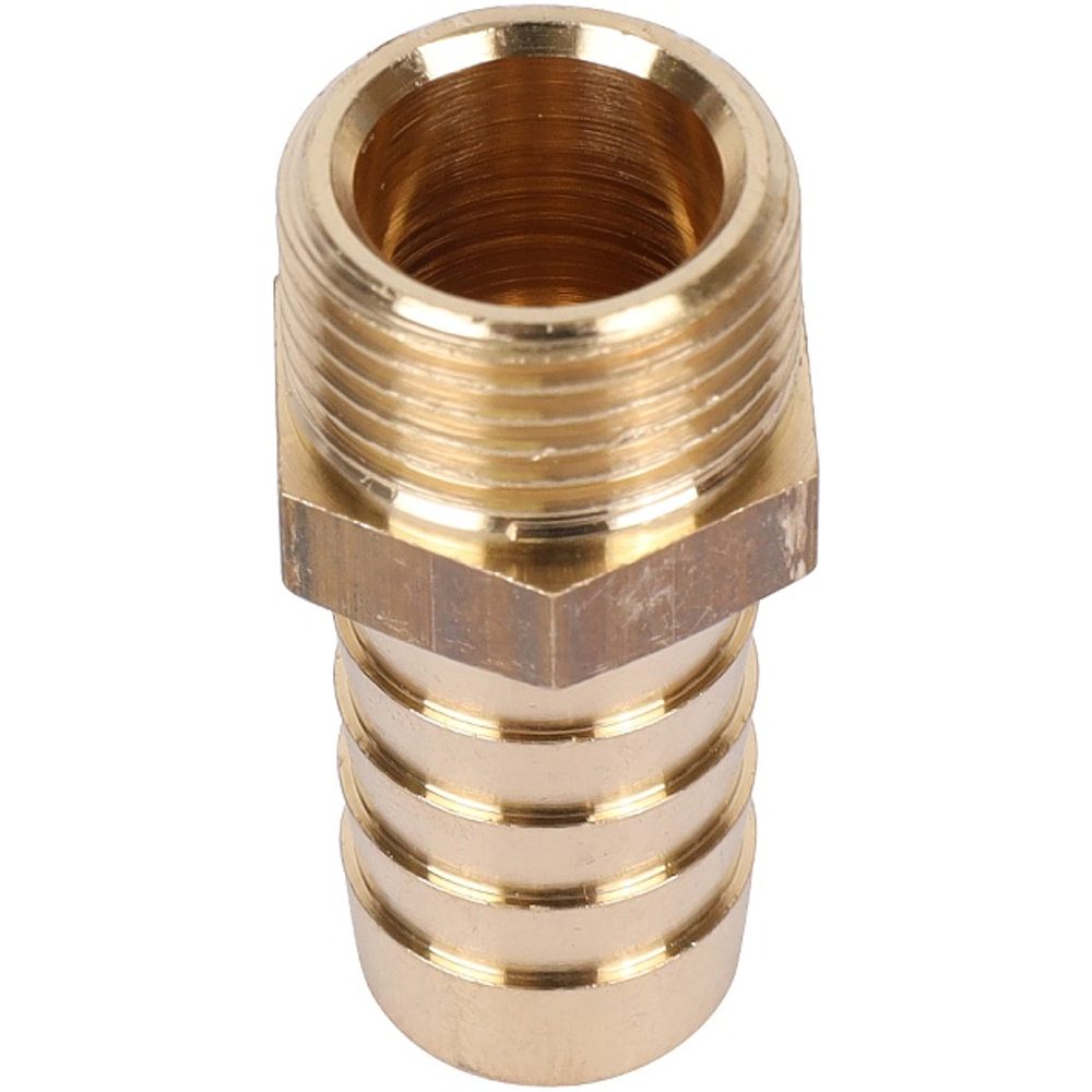 Штуцер с наружной резьбой STOUT SFT 0035 - 3/8" x 14 мм (латунь без покрытия)