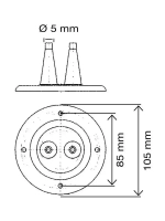 Пыльник для 2-х боуденов, Ø накладки 105 мм, серый