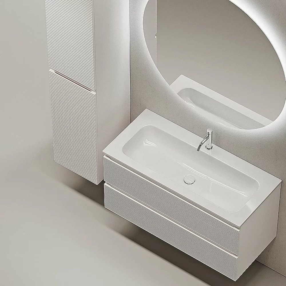 Тумба с раковиной Sancos Folk 100 FL100W Bianco