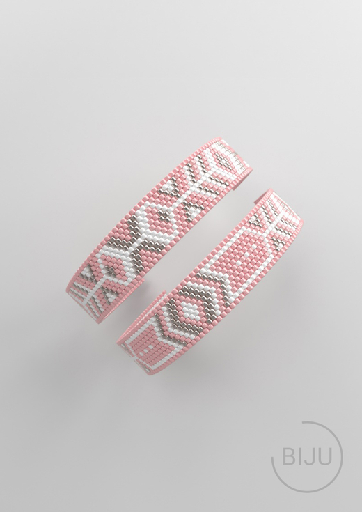 Схема PEYOTE, Схема браслета мозаичное плетение, узор из Miyuki Delica 11/0, файл PDF, №253