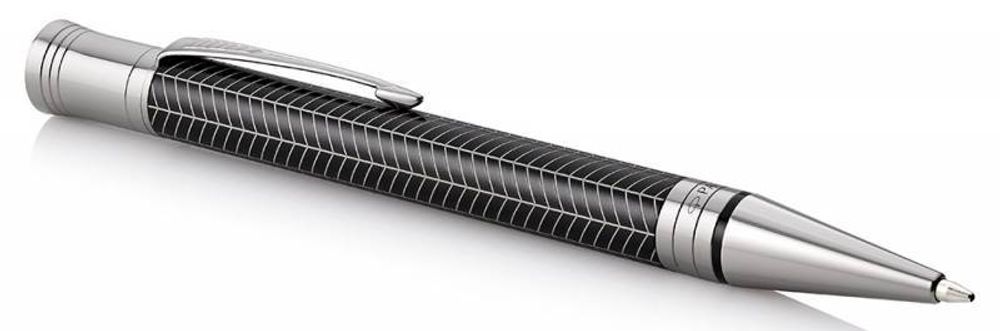 Шариковая ручка Parker Duofold K307 Prestige Black Chevron CT Mblack (1945414)