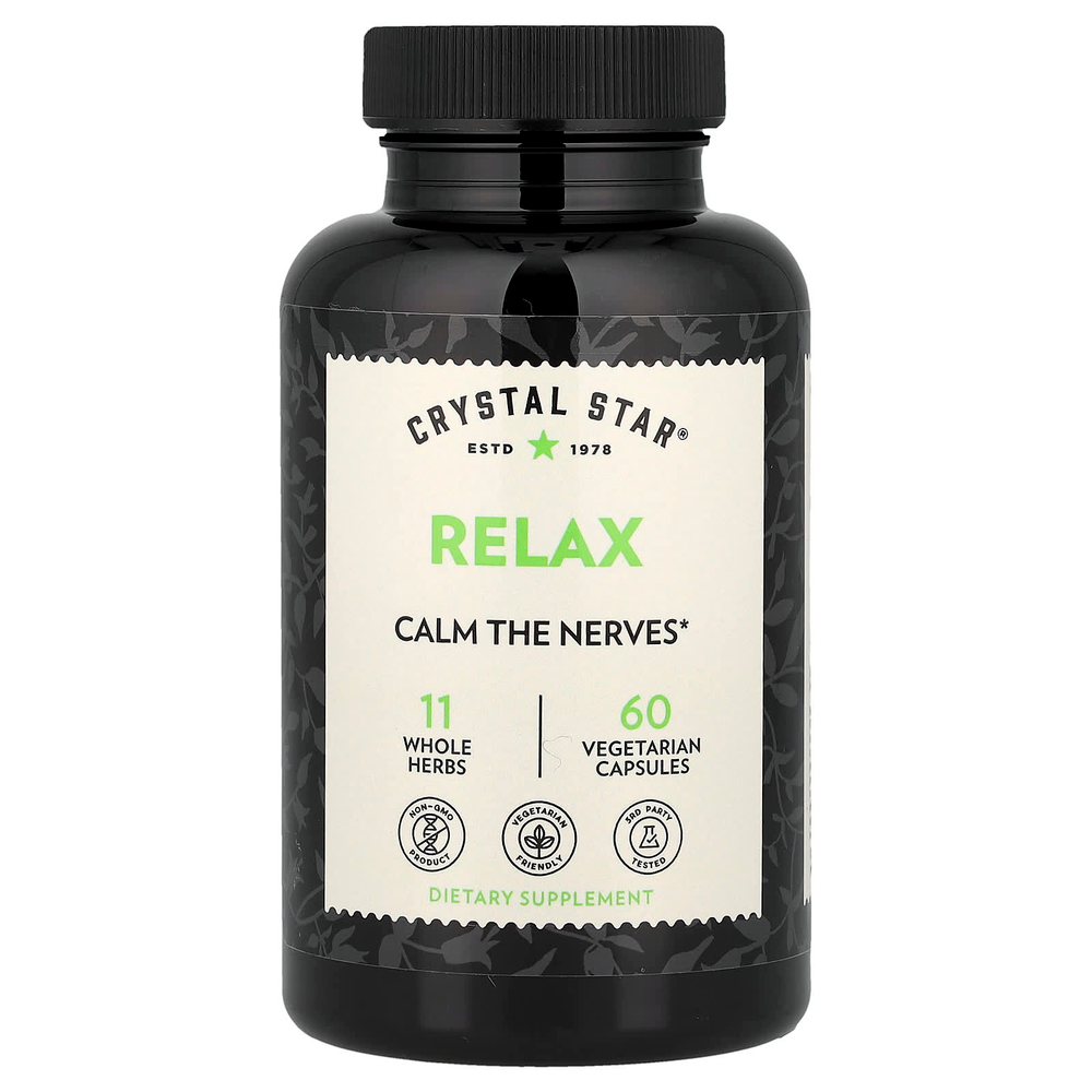 Crystal Star, Relax, 60 вегетарианских капсул