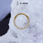 Кликер Side v.2 Crystal PVD Yellow 0.8мм