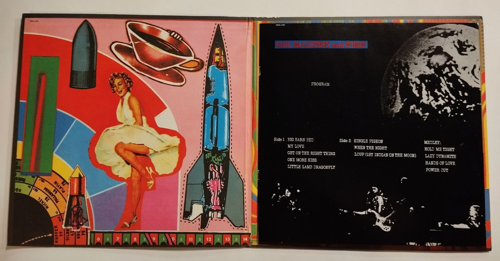Винтажная виниловая пластинка LP Paul McCartney and Wings Red Rose Speedway (USA 1973)